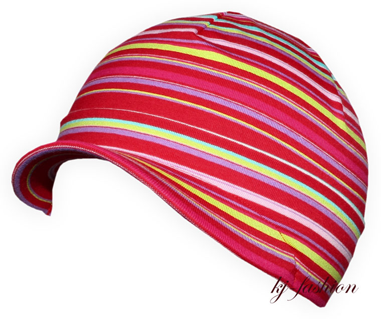 NEU Schirmmütze Ringel in ROT / BUNT v. ~MAXIMO~ UV 50+